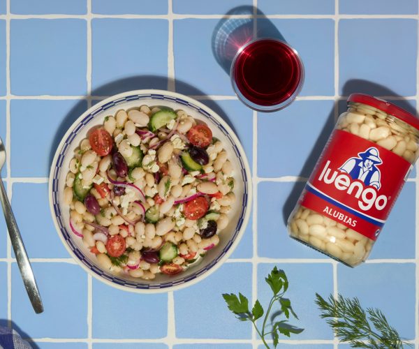 Ensalada de alubias con feta