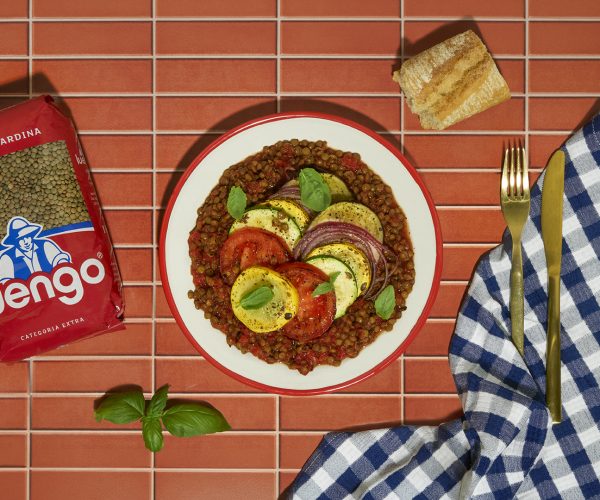 Ratatouille con lentejas