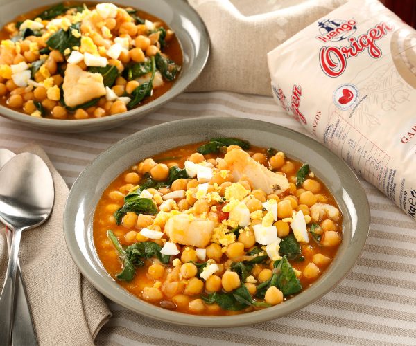 garbanzos con espinacas