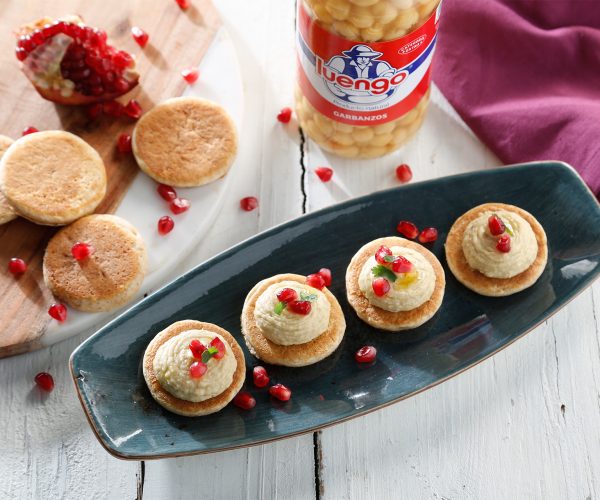 blinis de garbanzo