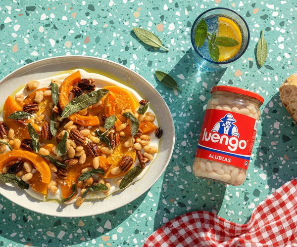 Dip de alubias blancas y calabaza asada