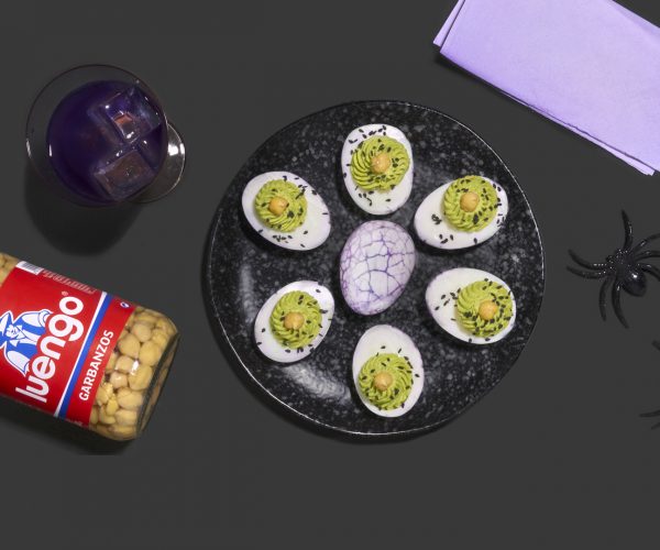 Receta huevos rellenos monstruosos