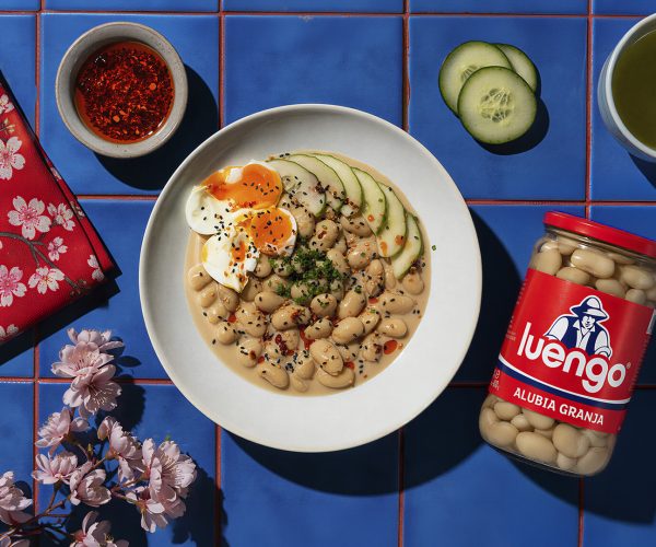 Ramen templado de alubias